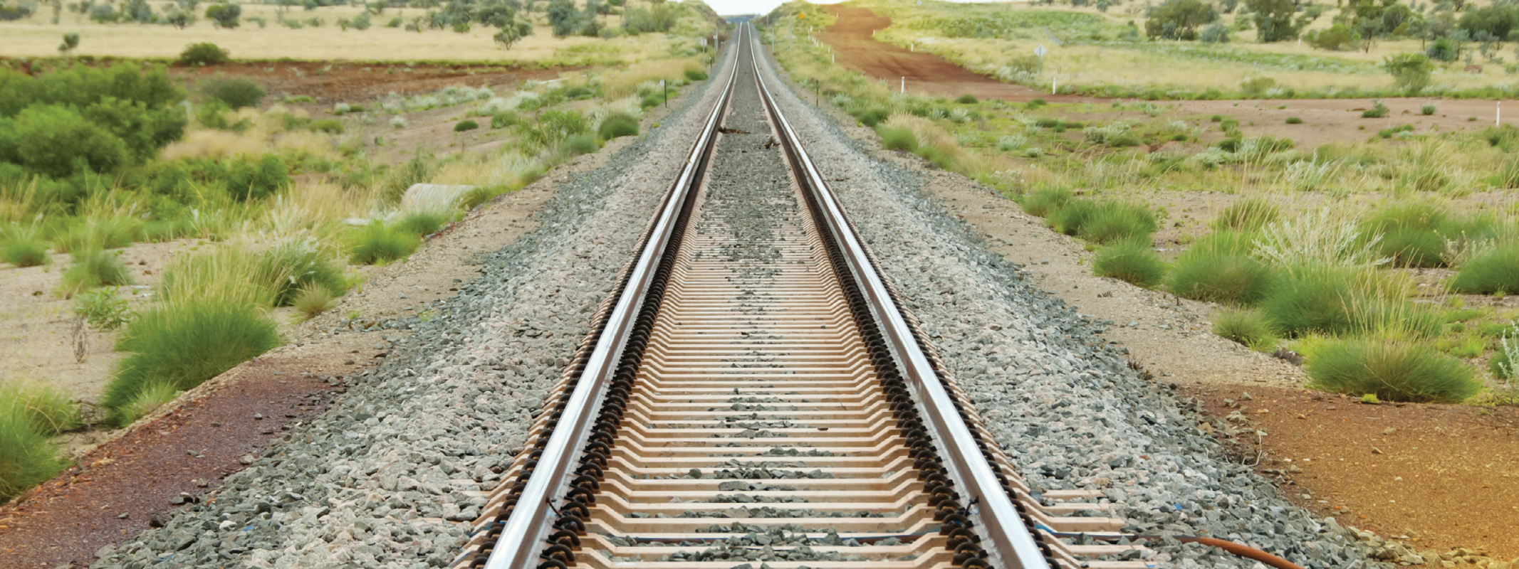 An image of railway tracks free from weeds