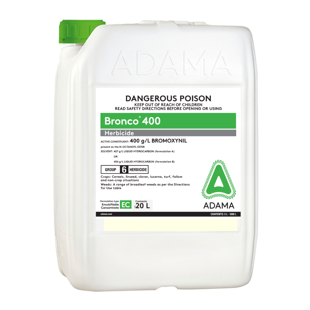 monitor herbicide label Adama Bronco 400 20L Bromoxynil