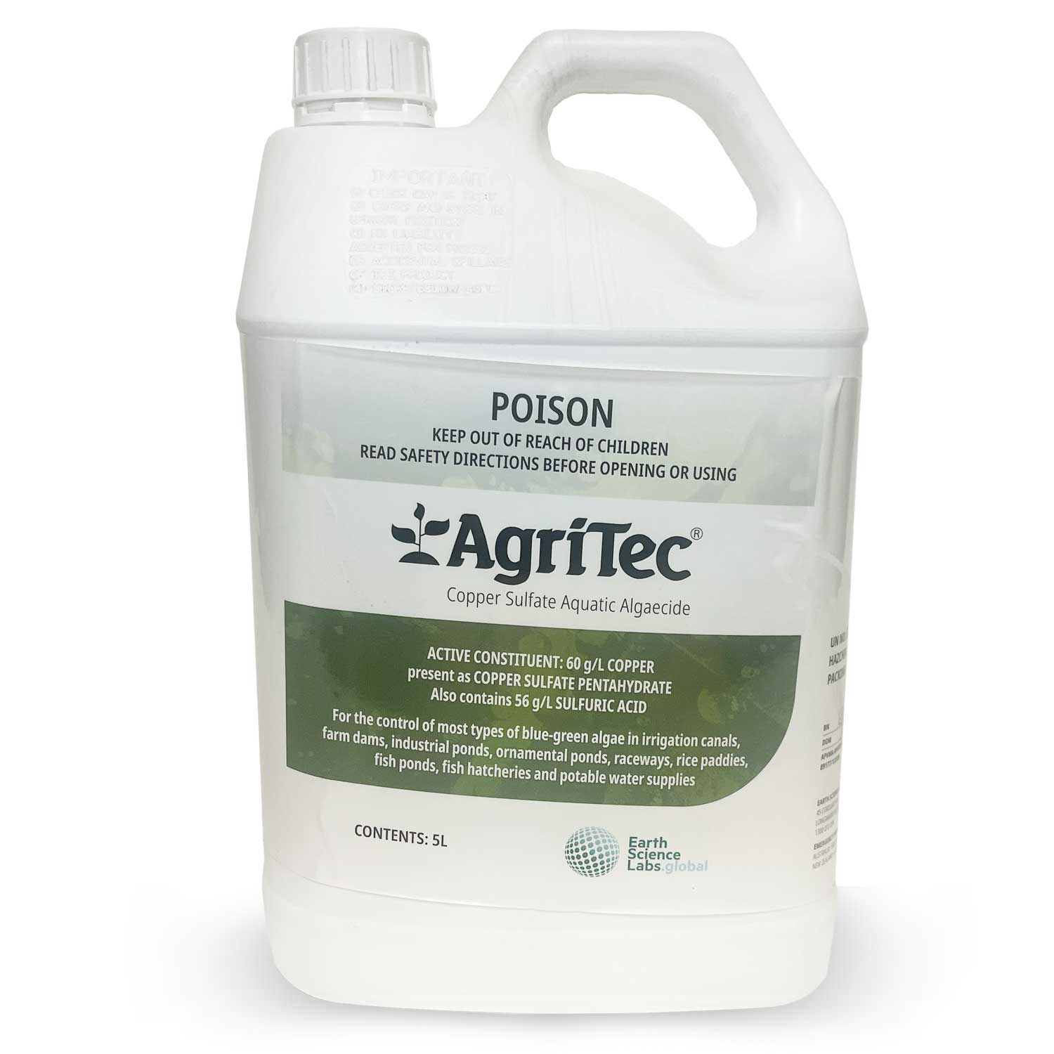 AgriTec Algaecide 5L. Copper Sulphate Pentahydrate