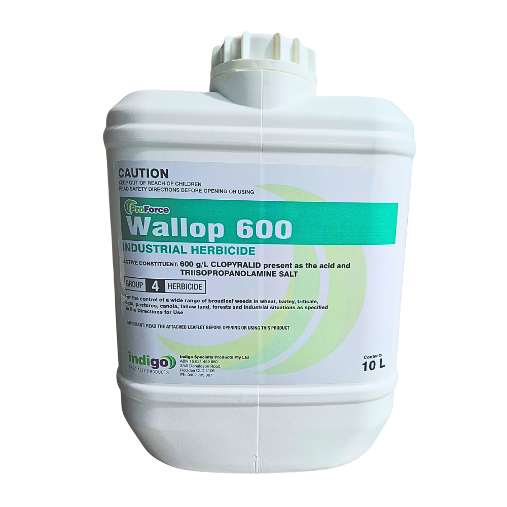 Indigo Wallop 600 Industrial Herbicide 10L. Clopyralid
