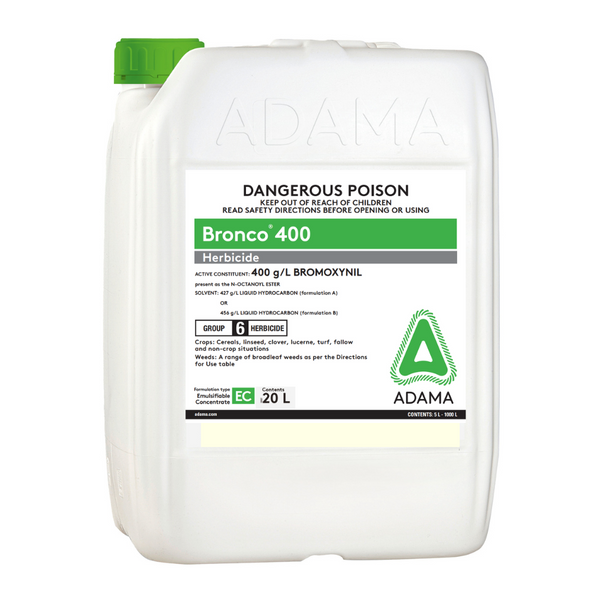 blanco herbicide Adama Bronco 400 20L Bromoxynil