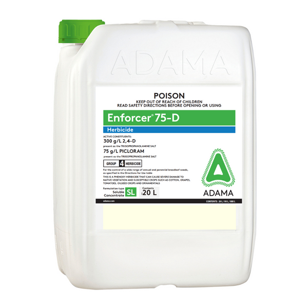 profine 75 herbicide label Adama Enforcer 75-D 20L Picloram 2,4-D