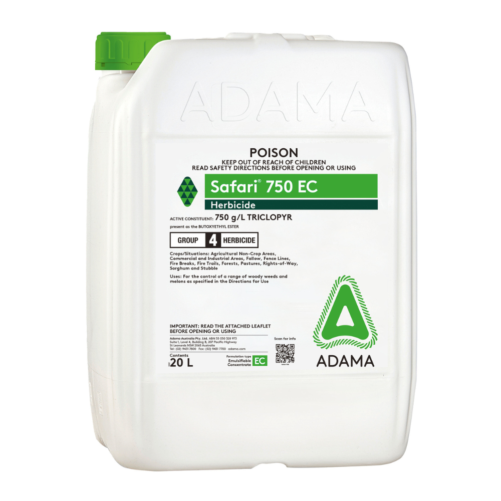 Adama Safari 750 EC 20L Triclopyr - Greenway Weed Solutions