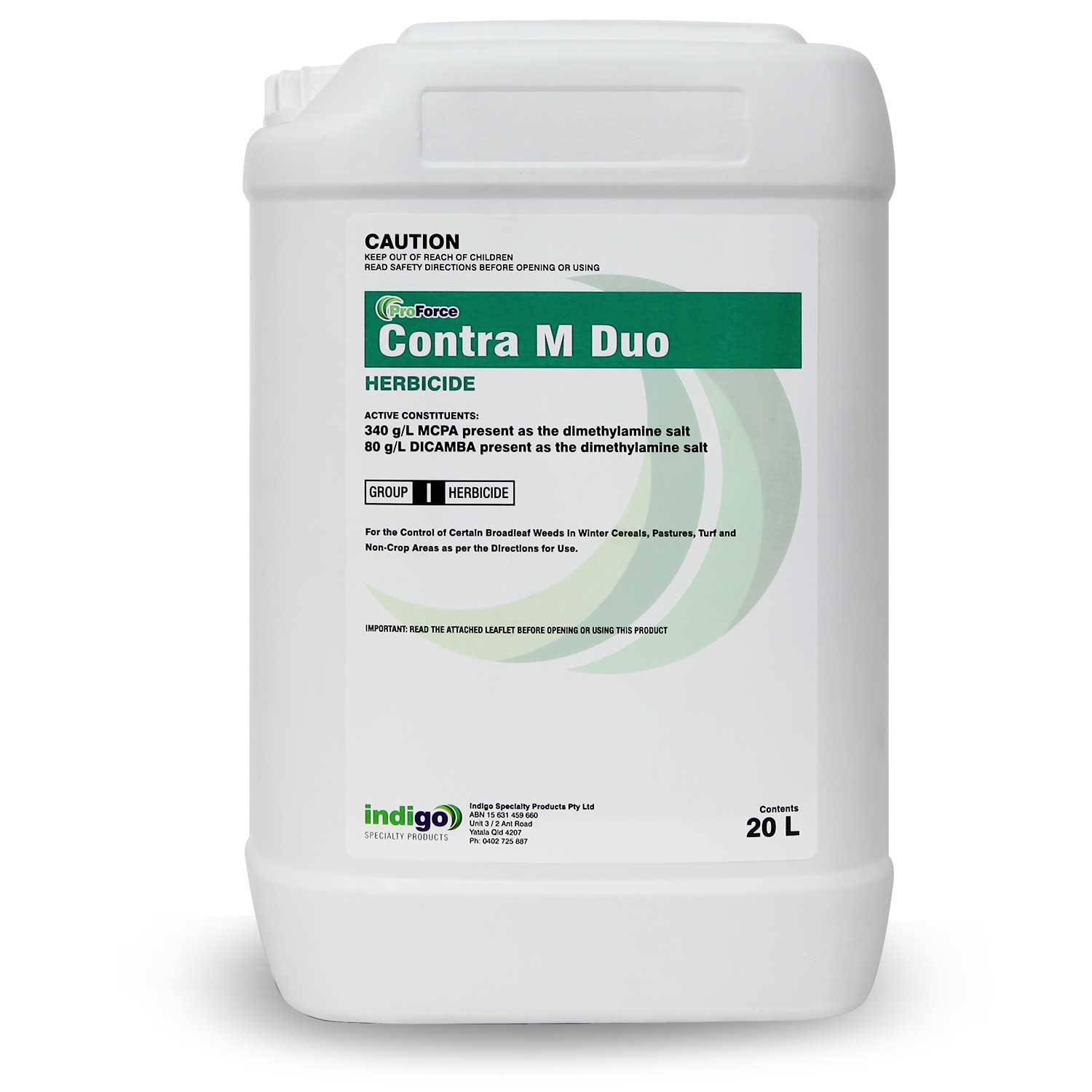 Indigo Contra M Duo Herbicide. MCPA Dicamba