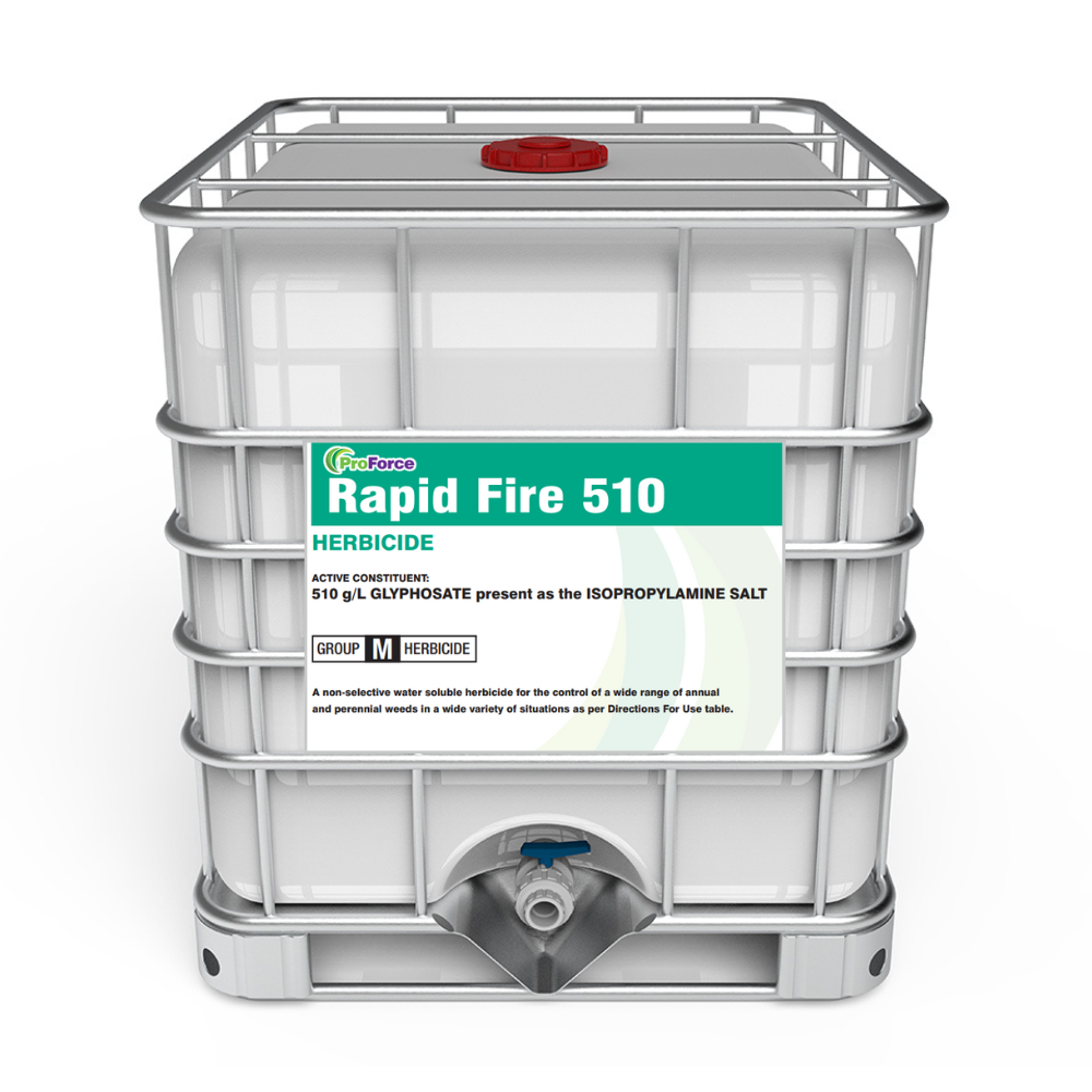 Indigo Rapid Fire 510 1000L. Glyphosate