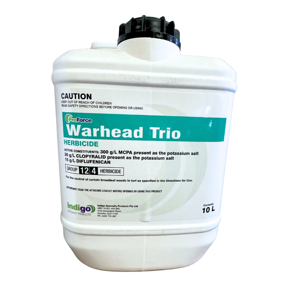 Indigo ProForce Warhead Trio 10L. Diflufenican Clopyralid MCPA