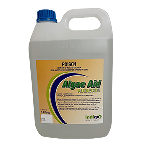 Indigo Algae Aid Algaecide 5L. Quaternary Ammonium Compound