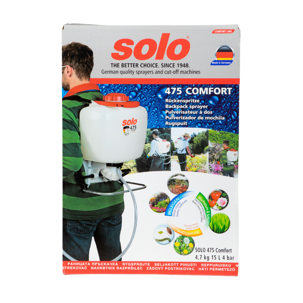 Solo 475 Comfort 15L Manual Pump Backpack Sprayer